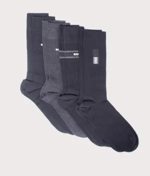 Four Pack of Ribbed CC Socks