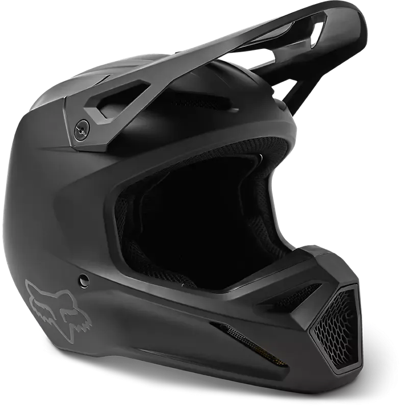 FOX RACING HELMET Youth V1 Matte Black