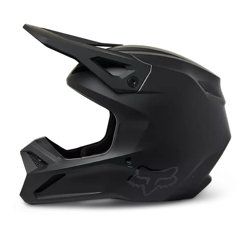 FOX RACING HELMET Youth V1 Matte Black