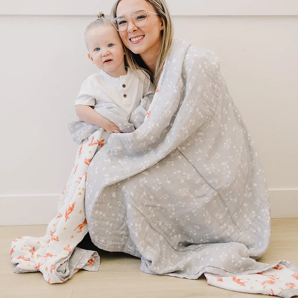 Fox Tales   Prairie Oh So Soft Muslin Super Snuggle Blanket