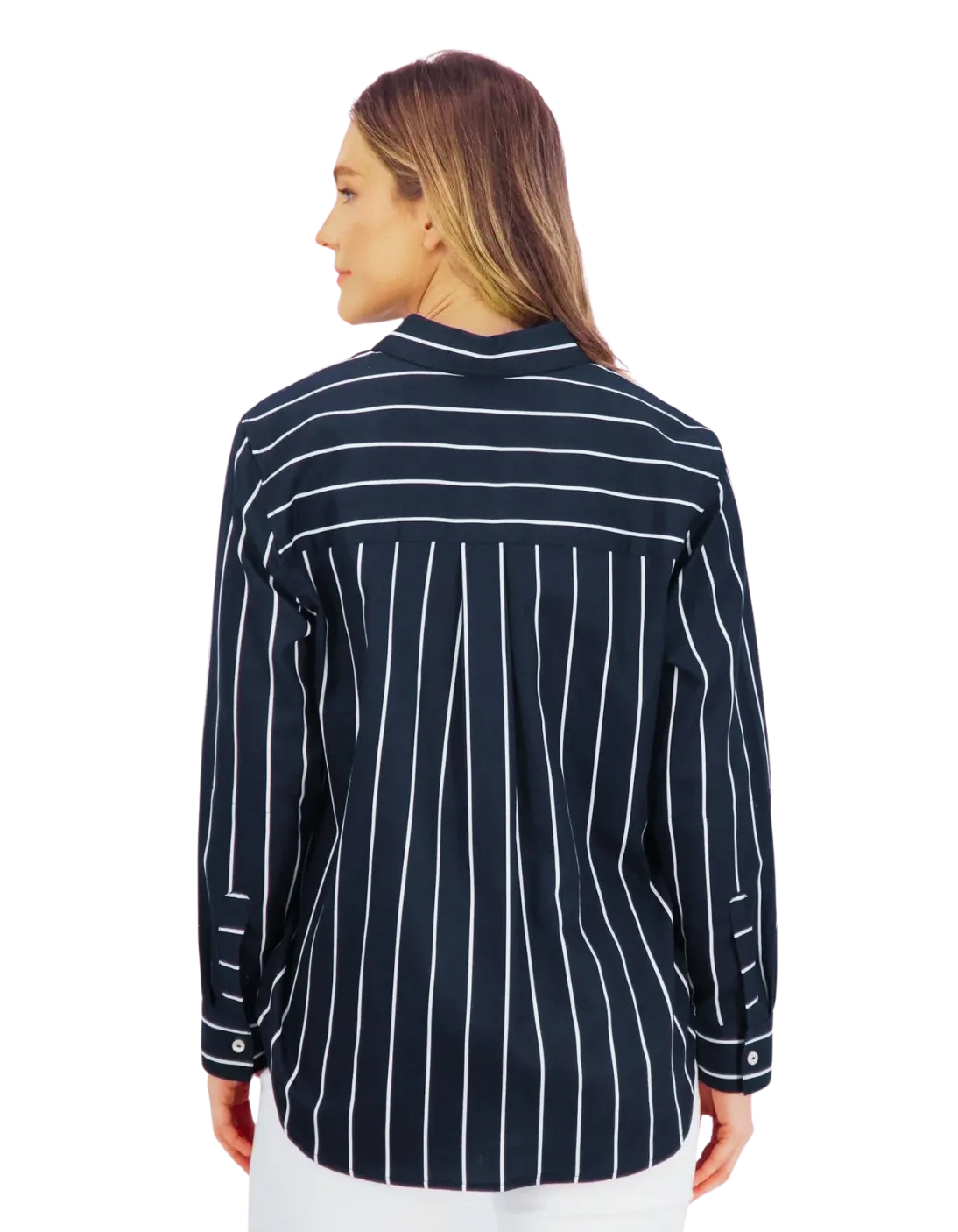 FOXCROFT Boyfriend No Iron Stripe Shirt