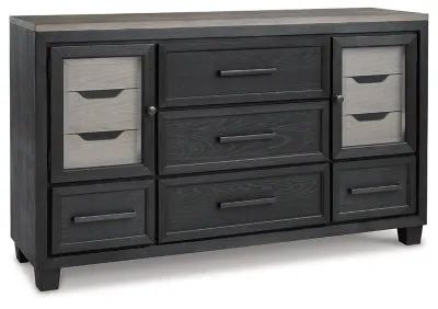 Foyland King Panel Storage Bed with Dresser