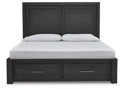 Foyland King Panel Storage Bed with Dresser