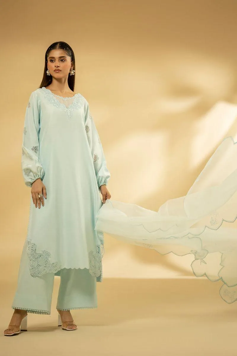 Fozia Khalid - Celestial Serenity - Silk - 3 Piece