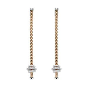 FP Eka 18ct Rose Gold .3ct Diamond Drop Earrings