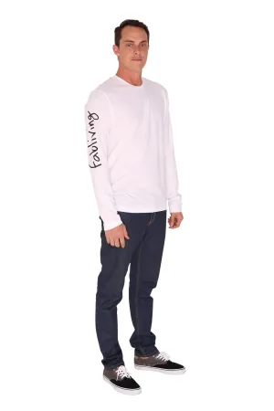 FP fabliving cotton long sleeve tee (white/black)