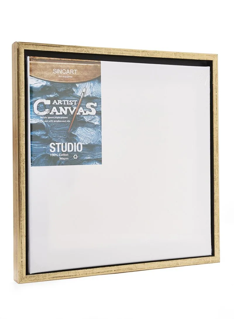 FRAME & STRECTED CANVAS SET 40*40CM GOLD -Z