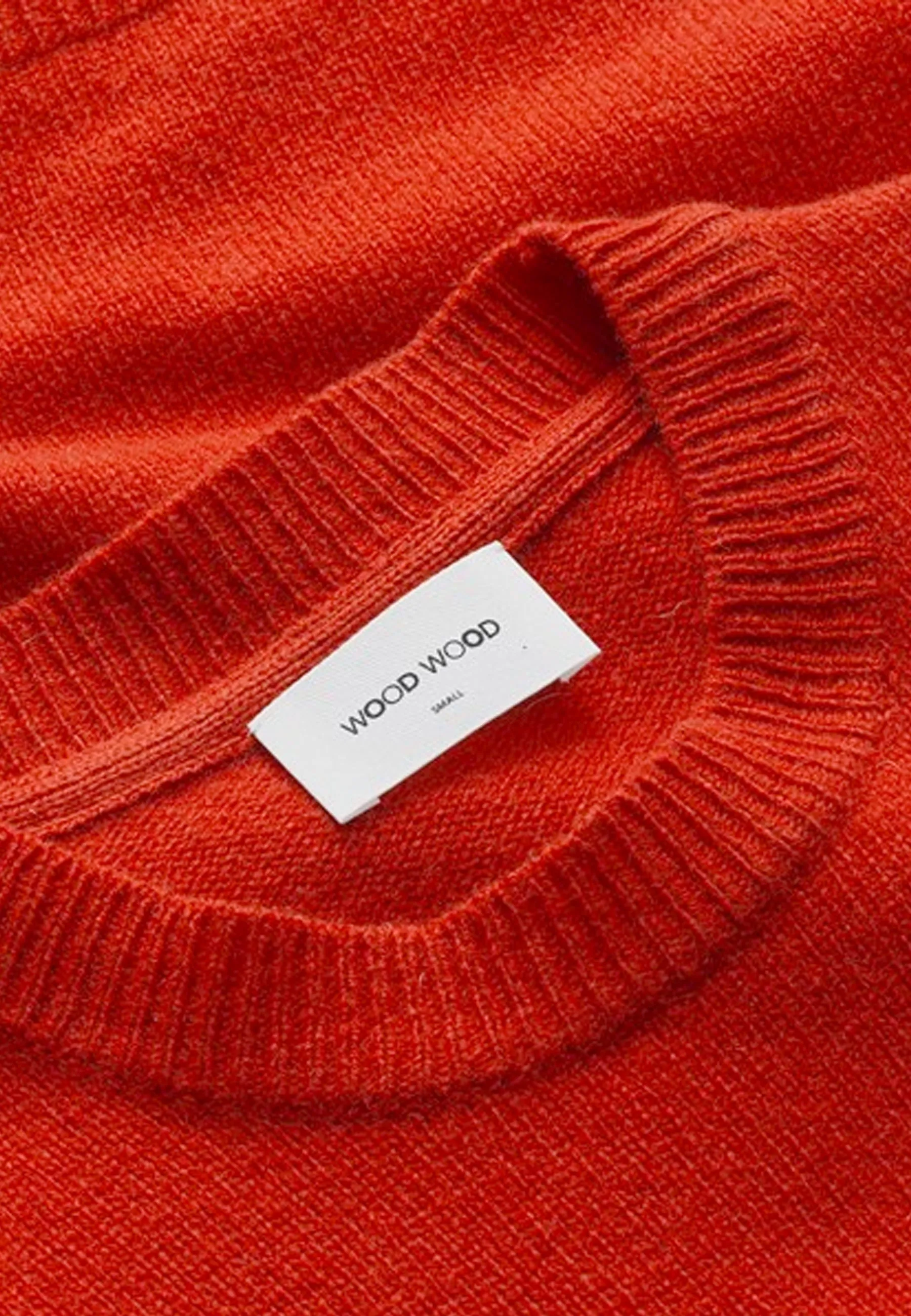 Frances Fine Wool Jumper - blood orange