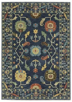 Francesca FR03F Blue/Multi Rug