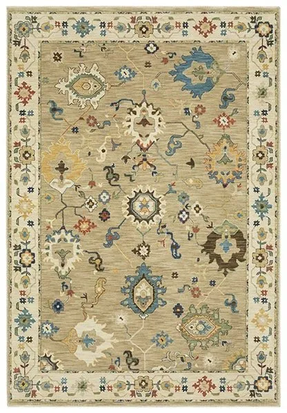 Francesca FR04E Beige/Multi Rug