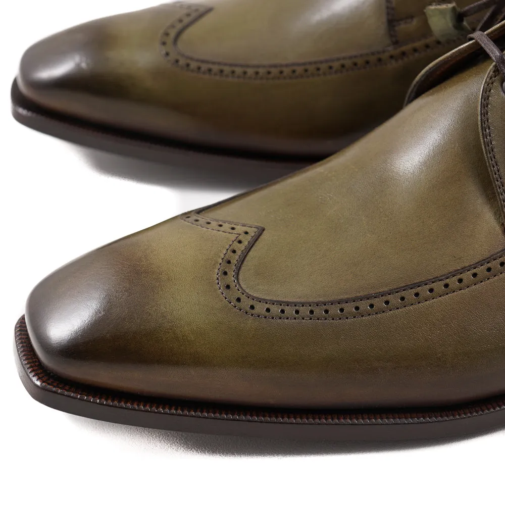 Franceschetti Derby in Antique Olive Green