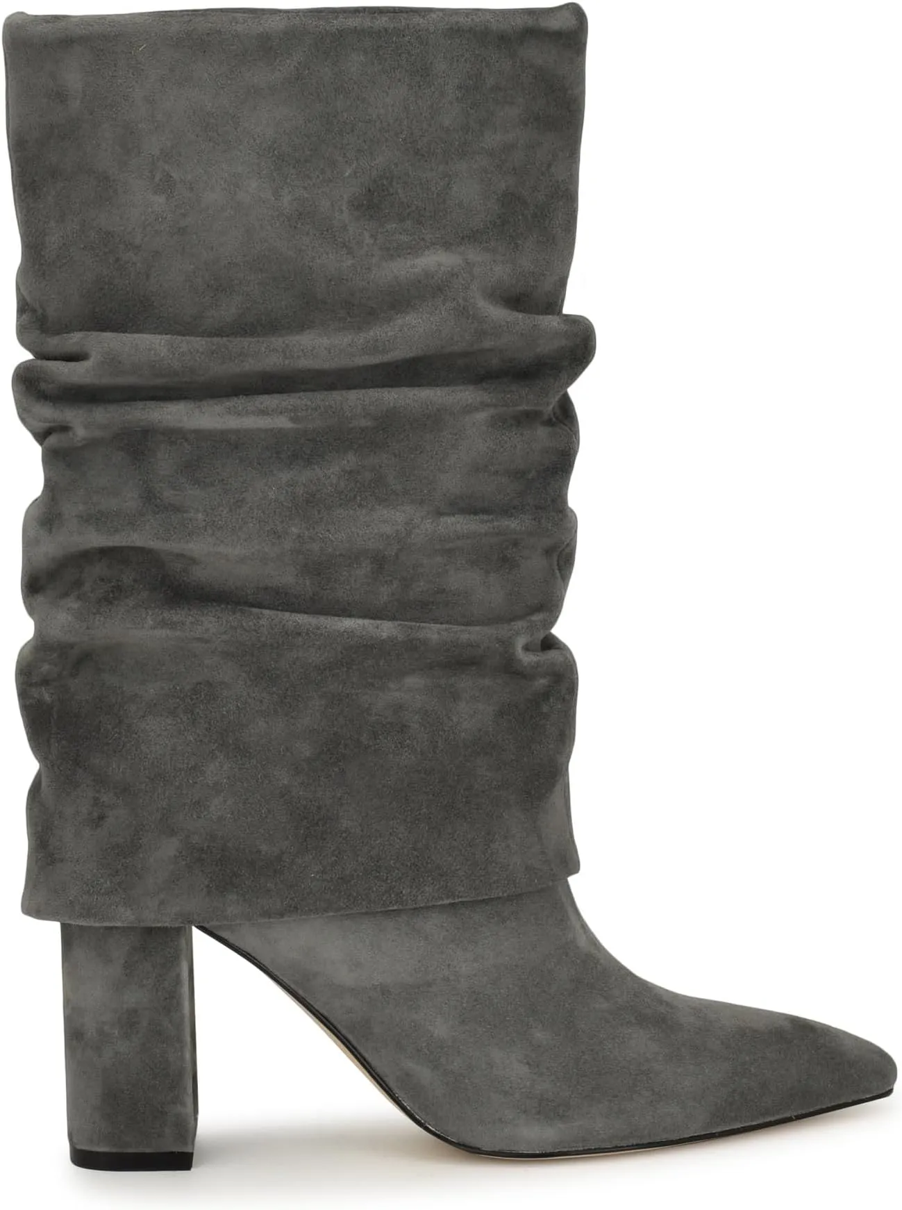 Francis Nine West Boots, Dark Gray Suede