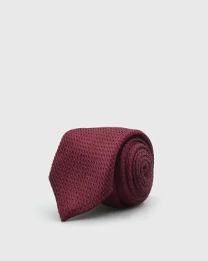 FRANCKINO SARTORIA SS22FS-3 TIPPED 3F GARZA WINE SILK TIE