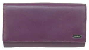 Franco Bonini - 4206 Classic Flap over ladies leather wallet - Purple