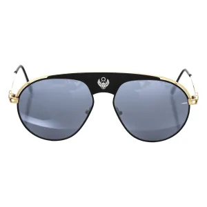 Frankie Morello Black Metallic Men's Sunglass