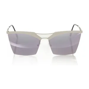 Frankie Morello Silver Metallic Women's Sunglass