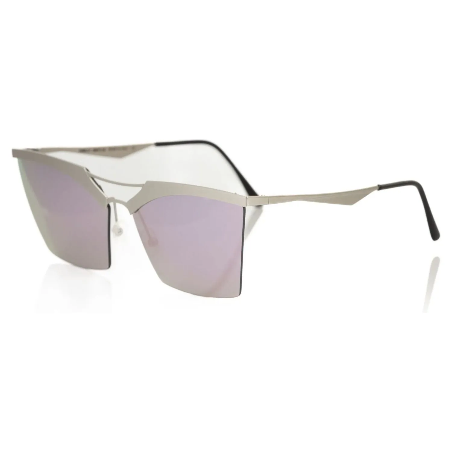 Frankie Morello Silver Metallic Women's Sunglass