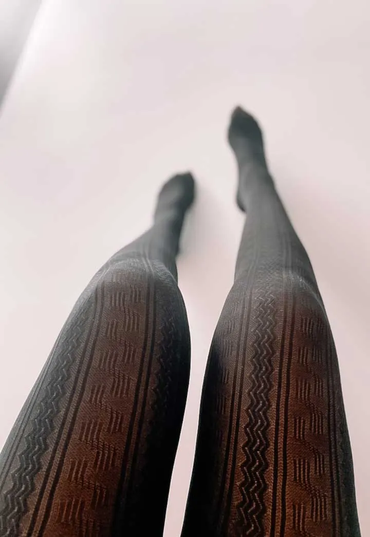 Franzoni Indimenticabile Relief Patterned Opaque Tights