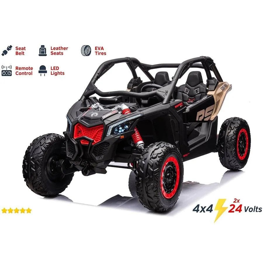 Freddo Toys 2x24V 4x4 Can Am Maverick 2 Seater Ride on UTV for Kids