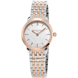 Frederique Constant Watch Ladies Classic Two-Tone Rose Gold PVD FC-200WHS2B