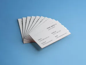 Free Highly Detailed Business Card Brand Mockup