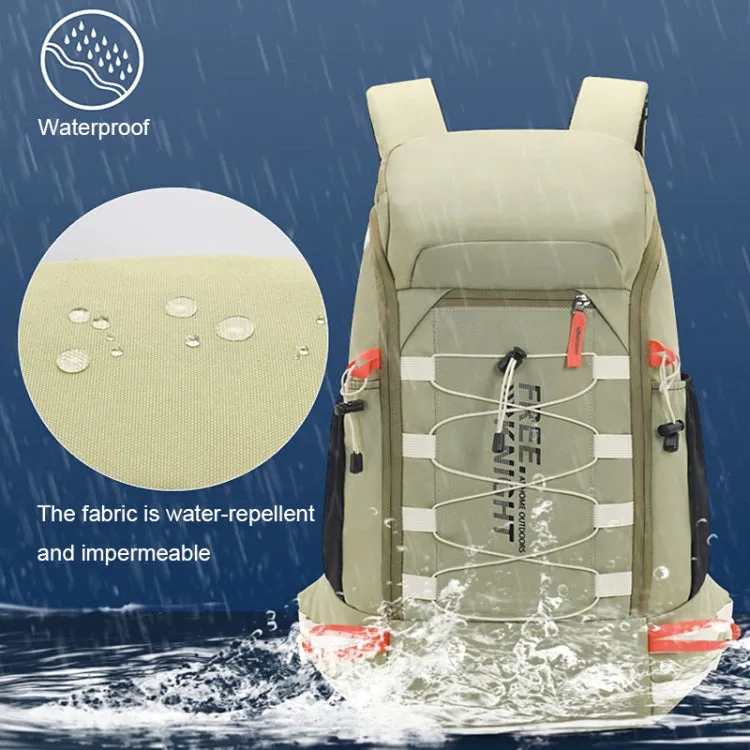 Free Knight FK0398 40L Outdoor Hiking Waterproof Backpack with Rain Cover(Light Gray)