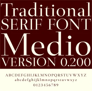 Free Medio Font