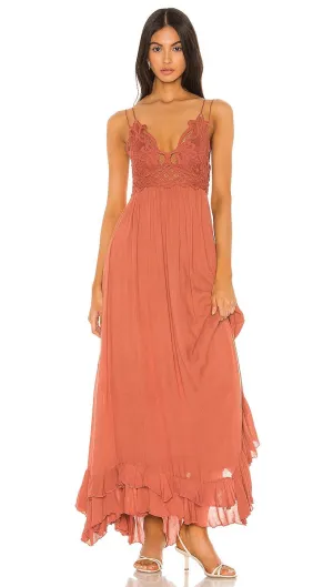 Free People Adella Maxi Dress Copper