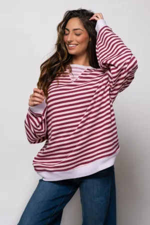 Free People Classic Striped Crew