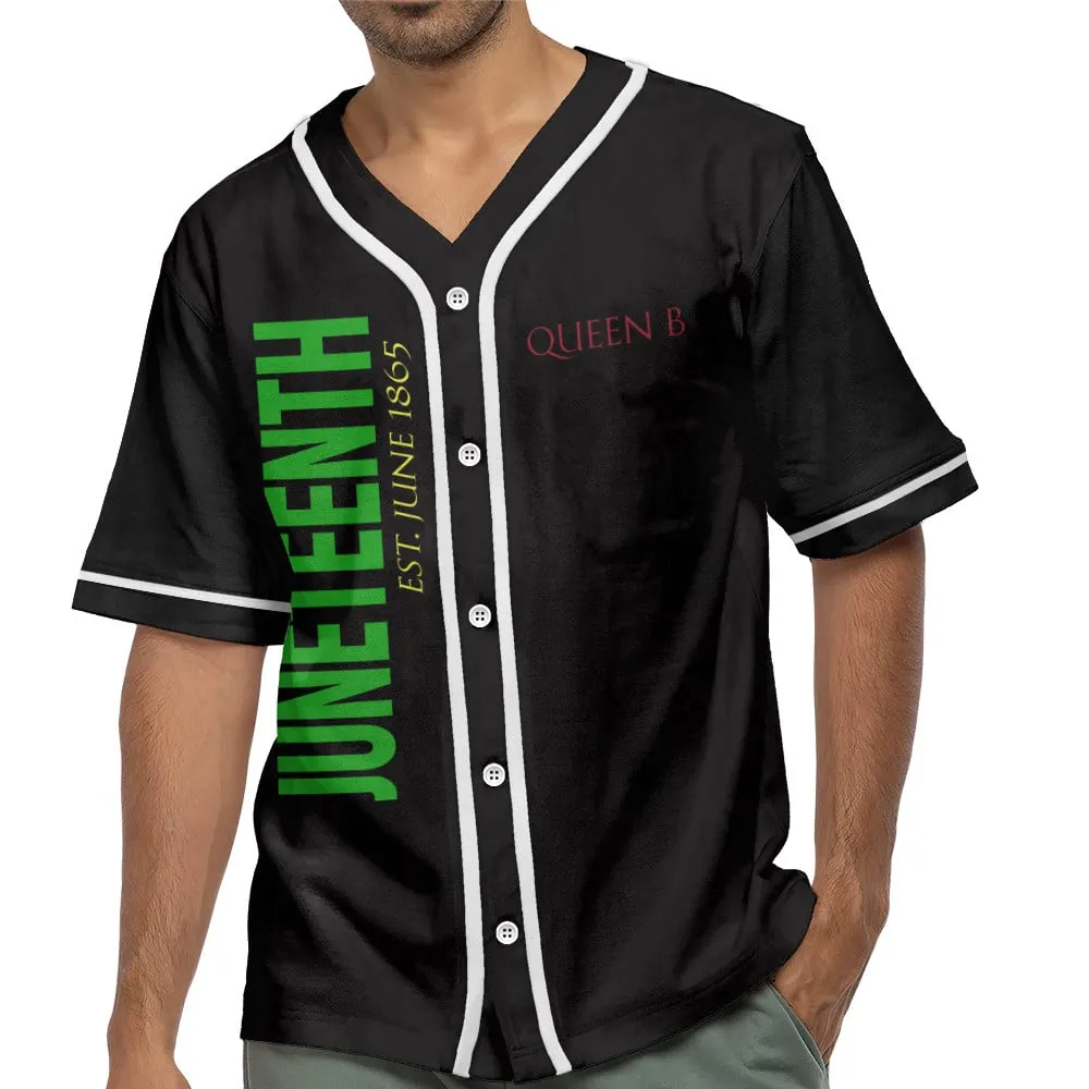 Freedom African Juneteenth Since 1865 Baseball Jersey Shirt