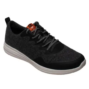 FreeShield Mens Real Wool Casual Charcoal Shoe/Black Shoe