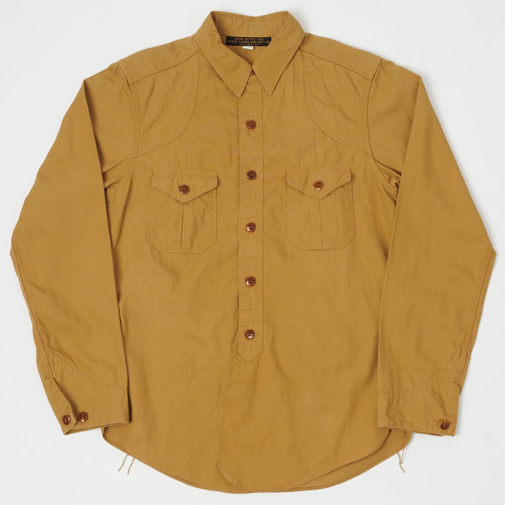 Freewheelers 2123014 'Montauk' Shirt - Camel