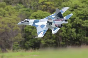 Freewing SU-35 Gray Camo Twin High Performance 70mm EDF Thrust Vectoring Jet - PNP