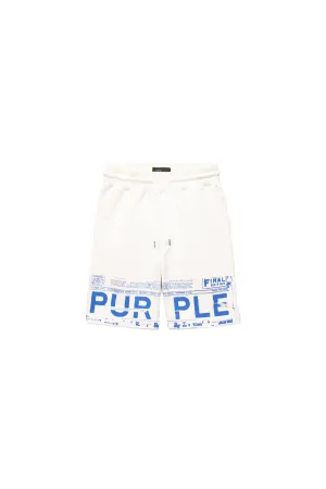 French Terry  Sweatshort (White) - PP451FSBN323