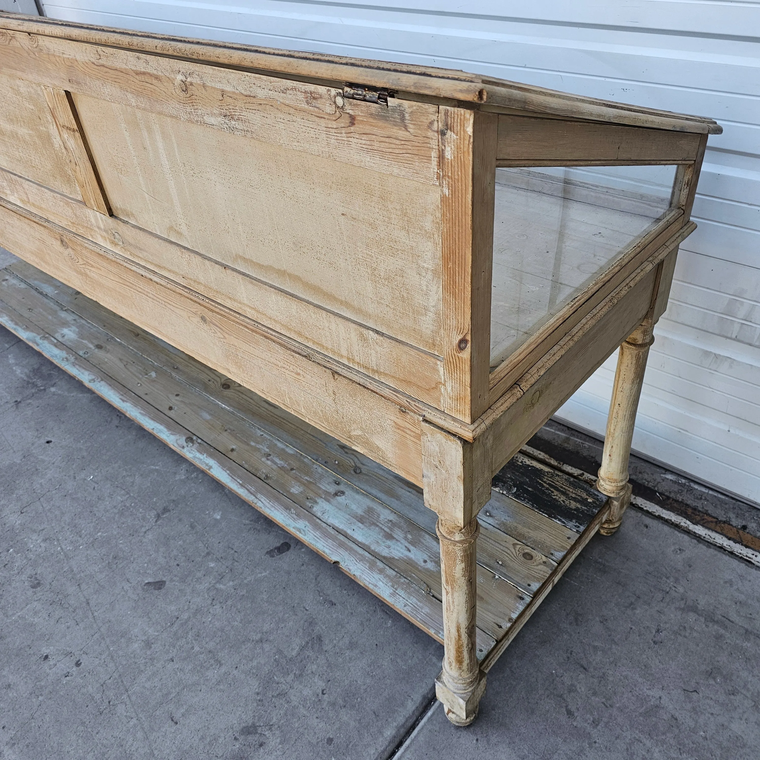 French Wooden and Glass Retail Display Cabinet