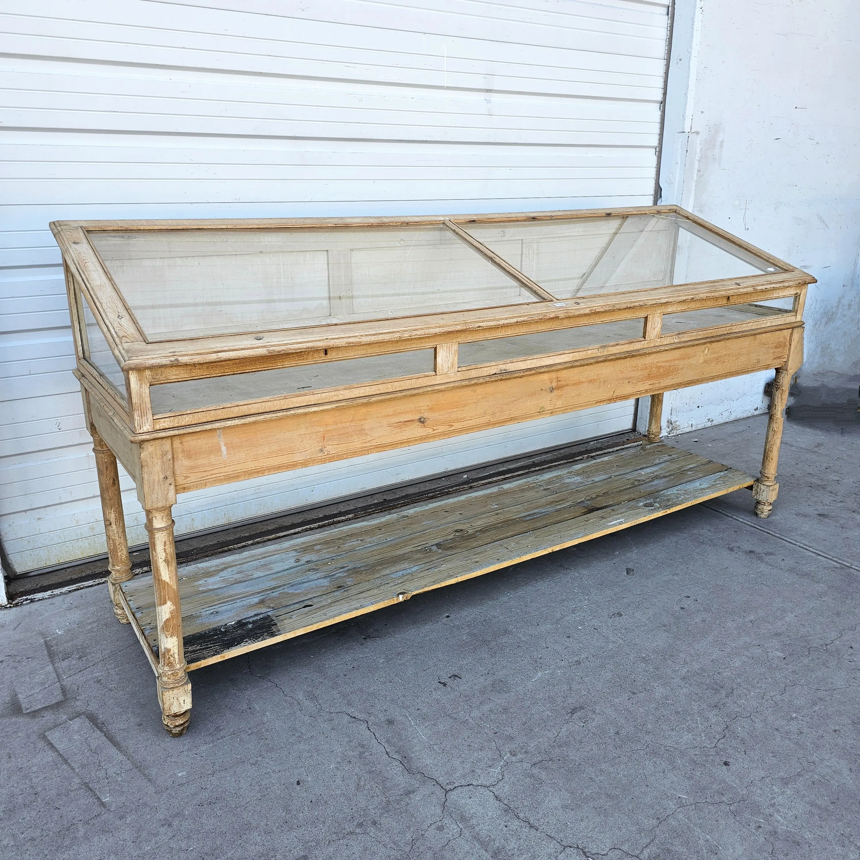 French Wooden and Glass Retail Display Cabinet