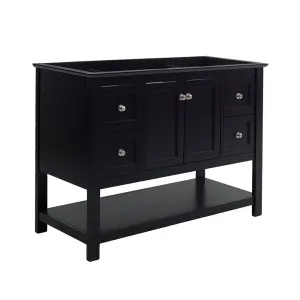 Fresca FCB2348BL Manchester 48" Black Traditional Bathroom Cabinet