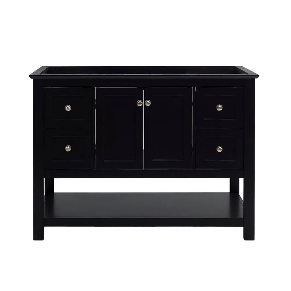 Fresca FCB2348BL Manchester 48" Black Traditional Bathroom Cabinet