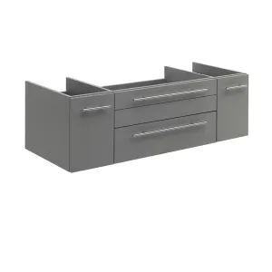 Fresca FCB6148GR-UNS Lucera 48" Gray Wall Hung Undermount Sink Modern Bathroom Cabinet