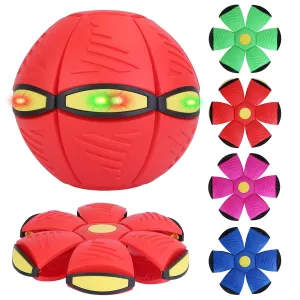 Fresh Fab Finds 4 Pack Flying Saucer Ball Electric Colorful Flying Toy UFO Ball with LED Lights for Pet Children Outdoor Toy