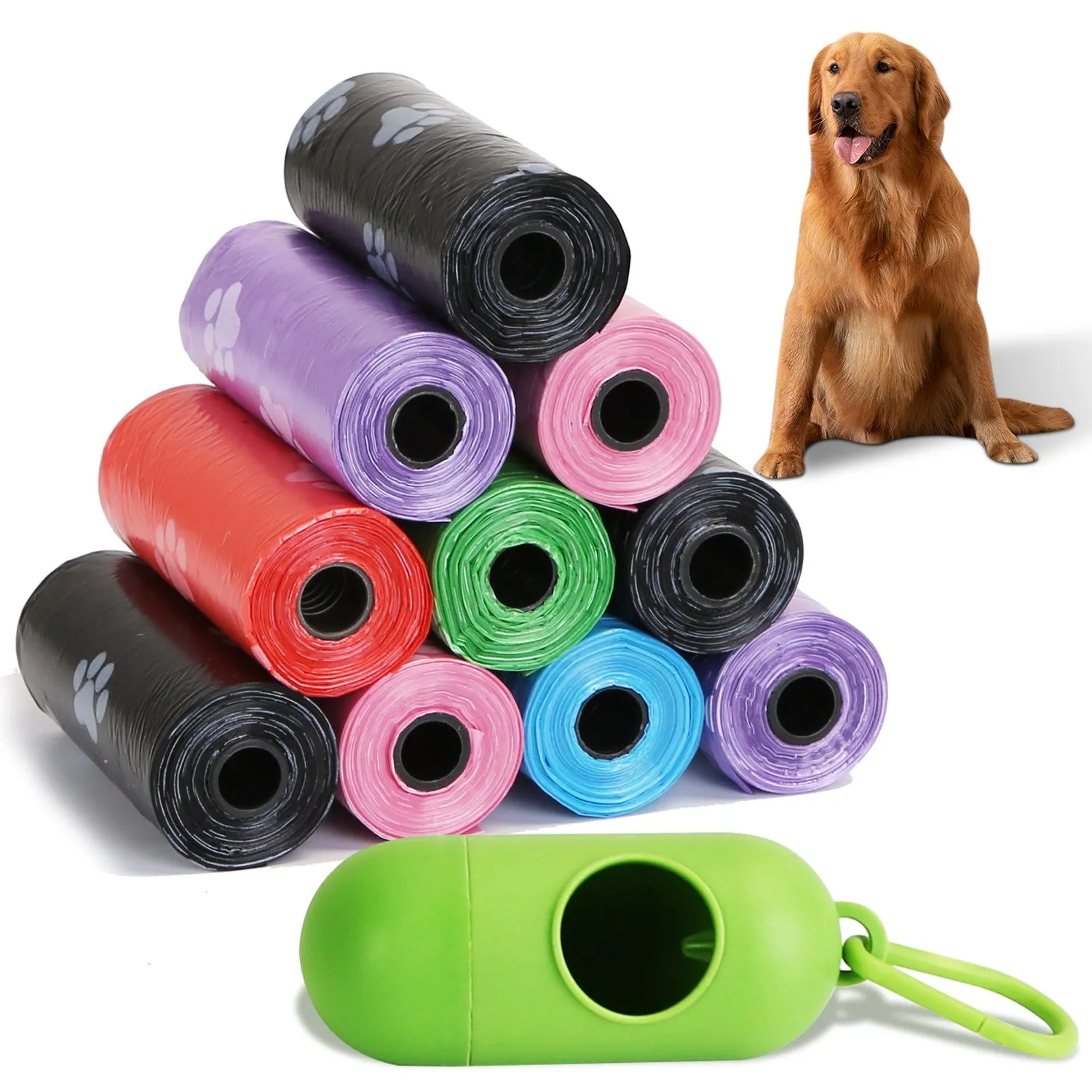 Fresh Fab Finds 45 Rolls 675 Count Dog Waste Bags Disposable Dog Poop Bags with Dispenser Leakproof Unscented