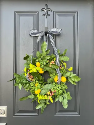 Fresh Farmhouse Lemon and Crabapple Wreath