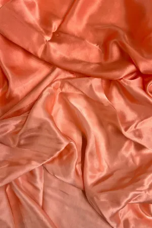 Fresh Salmon/Shell Pink Satin Crepe