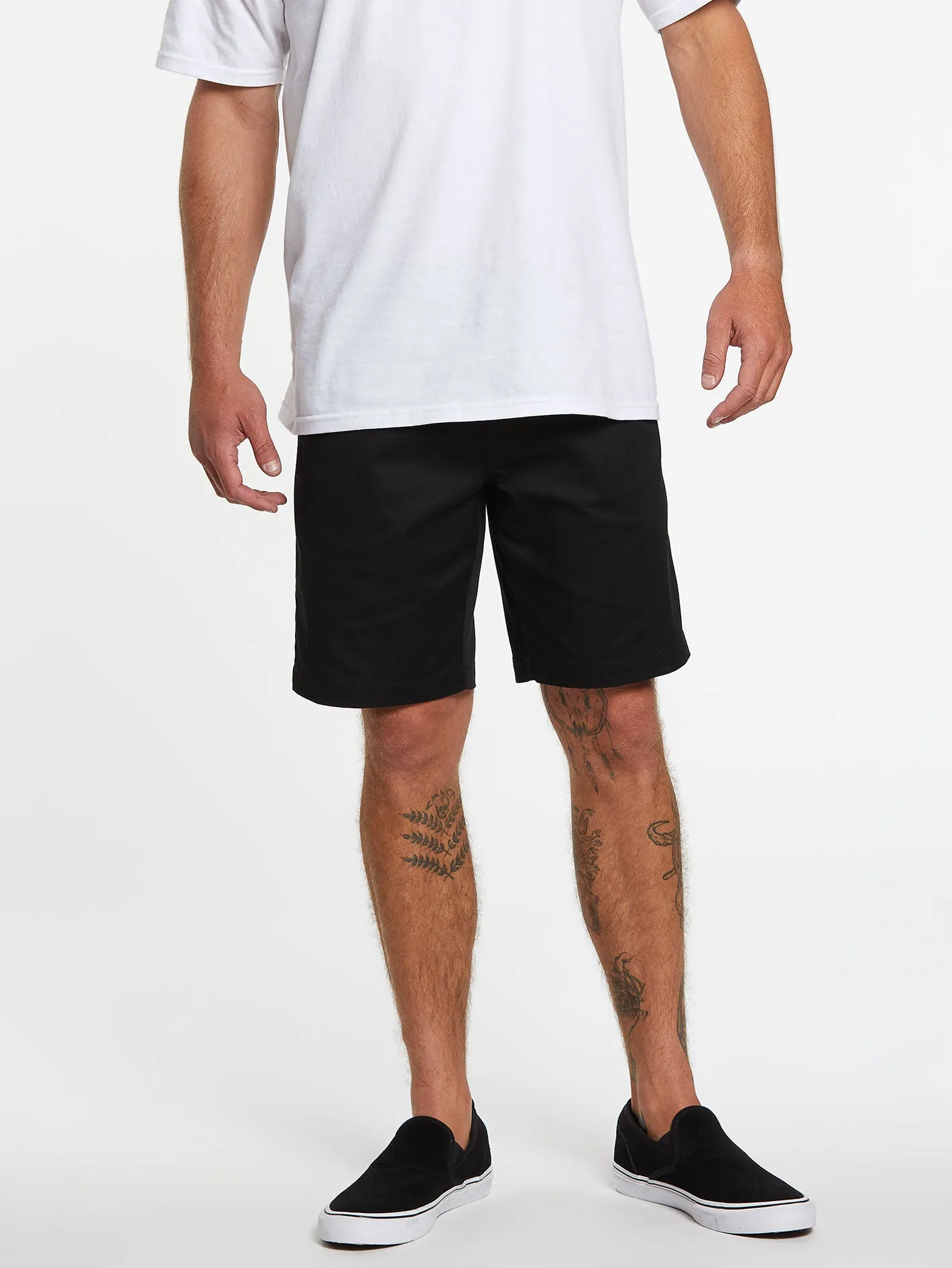 Frickin Elastic Waist Shorts - Black