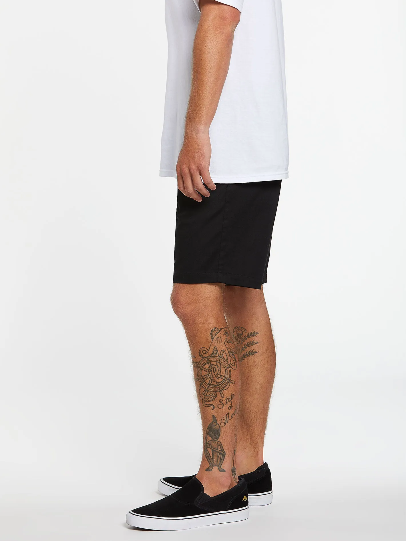 Frickin Elastic Waist Shorts - Black