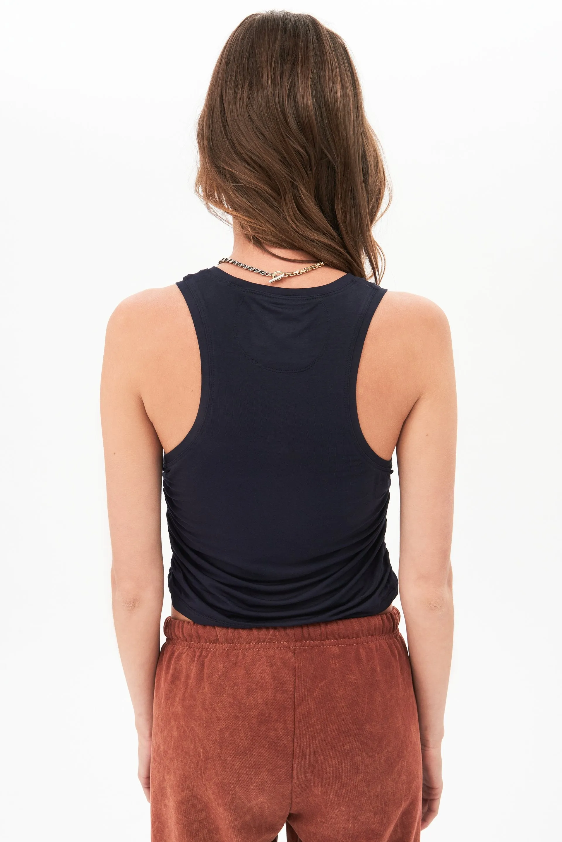 Frida Jersey Tank, Indigo