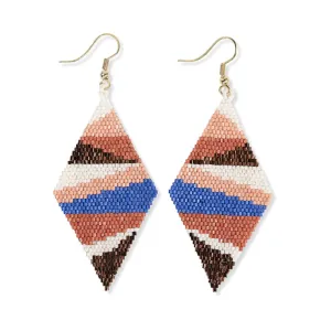 Frida Layered Angles Beaded Earrings