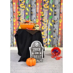 Fright Night Planks Printed Backdrop