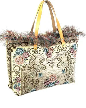 Fringe Carpet Bag de Piel italiano