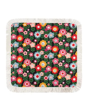 Fringed Medium Picnic Mat - Marguerite